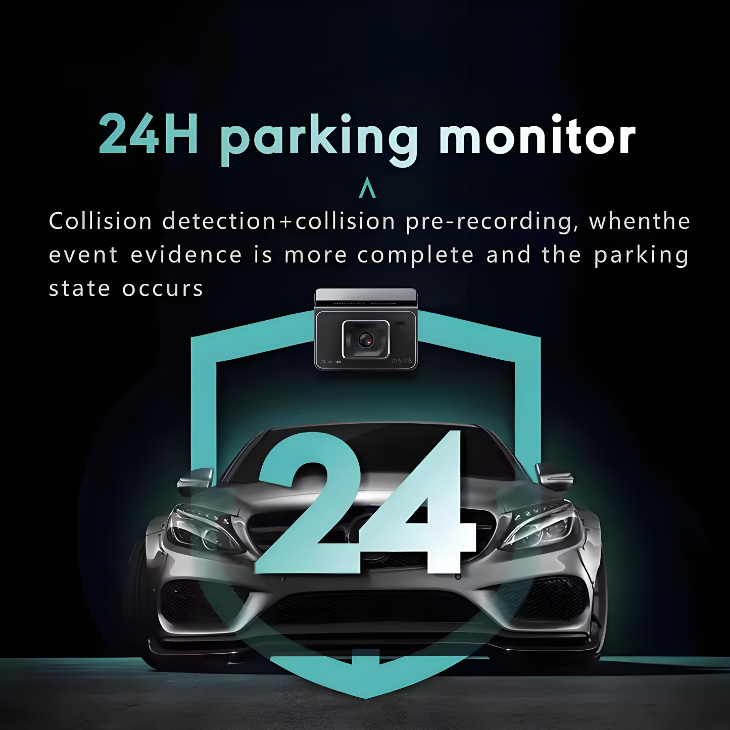 2 Channel 4K Dashcam GPS Wifi Car DVR Camera Video Recorder Front and Rear HD 1080P Dual Lens Dash Camera 24H Parking Monitoring