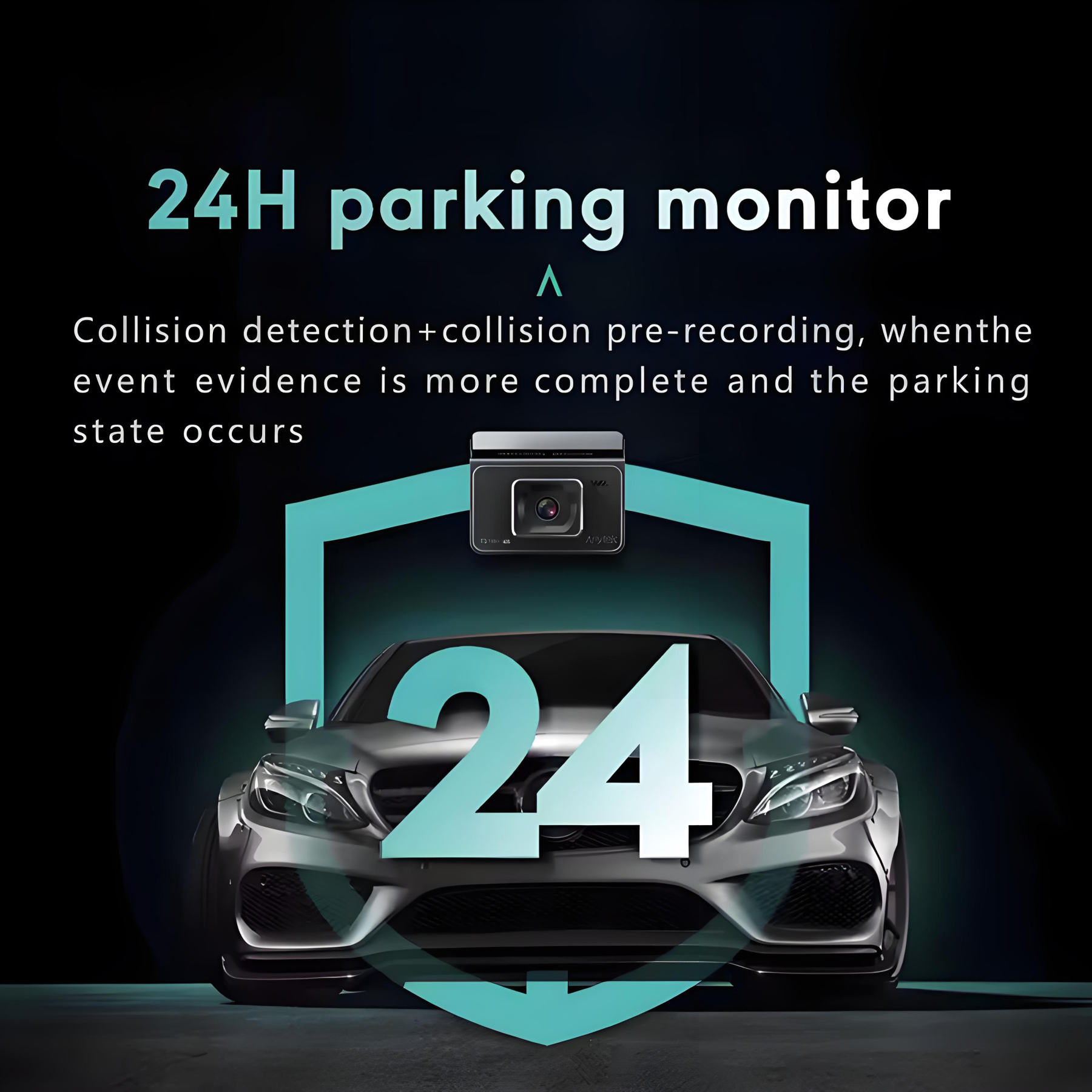 2 Channel 4K Dashcam GPS Wifi Car DVR Camera Video Recorder Front and Rear HD 1080P Dual Lens Dash Camera 24H Parking Monitoring