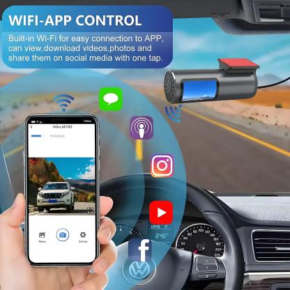 4K WiFi Car DVR Dash Cam GPS Camera HD Mini Car Cam 24H Parking Monitor APP Control Car Driving Video Recorder Dashcam