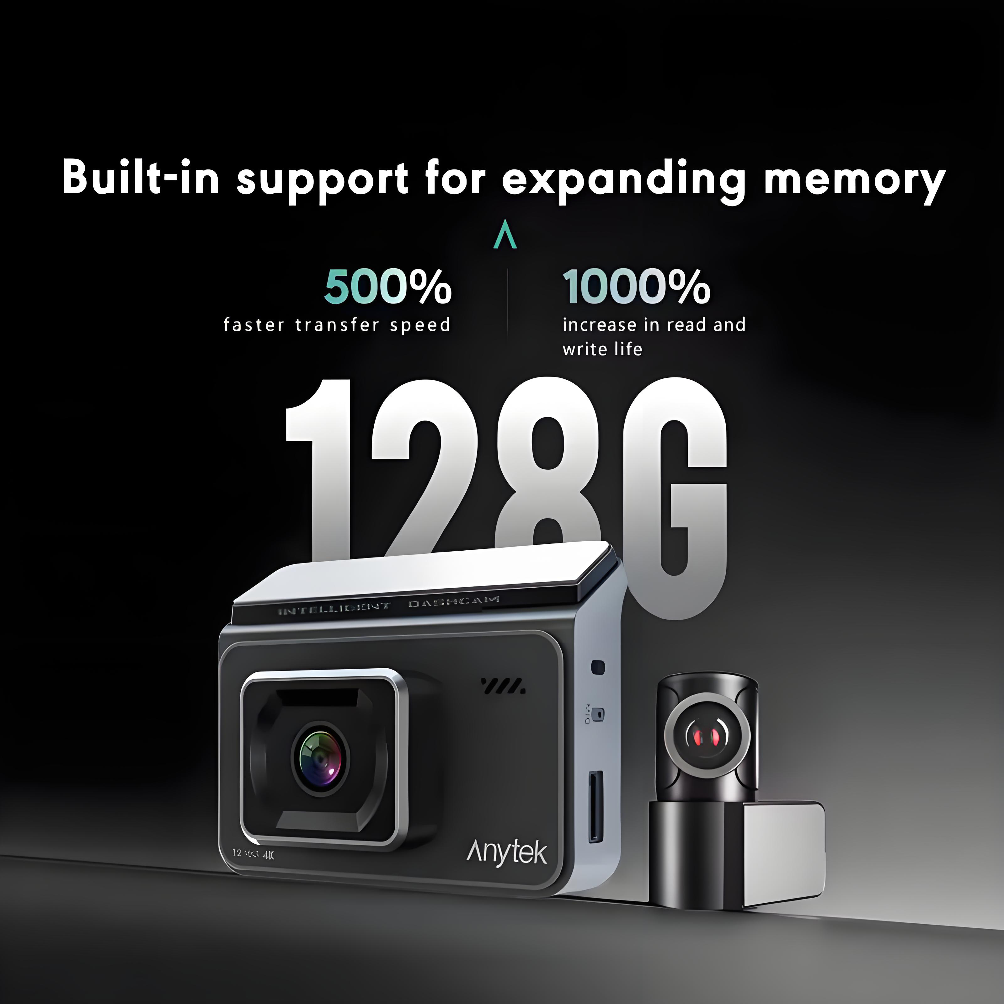 2 Channel 4K Dashcam GPS Wifi Car DVR Camera Video Recorder Front and Rear HD 1080P Dual Lens Dash Camera 24H Parking Monitoring