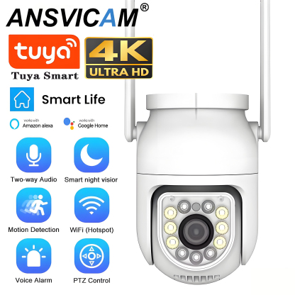Outdoor Wifi Camera 8MP 4K HD Dome PTZ Security Camera Auto Tracking 5MP IP Cam Wireless CCTV Video Surveillance Monitor