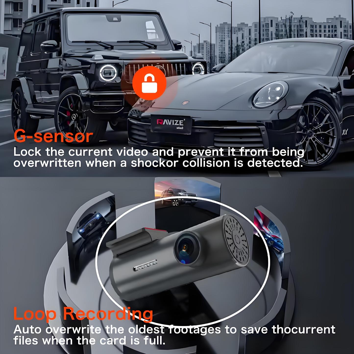  Dash Cam 4K WiFi GPS Dash Camera for Cars Mini Front Car DVR 24H Parking Mode G-Sensor Car Driving Video Recorder Loop Recording