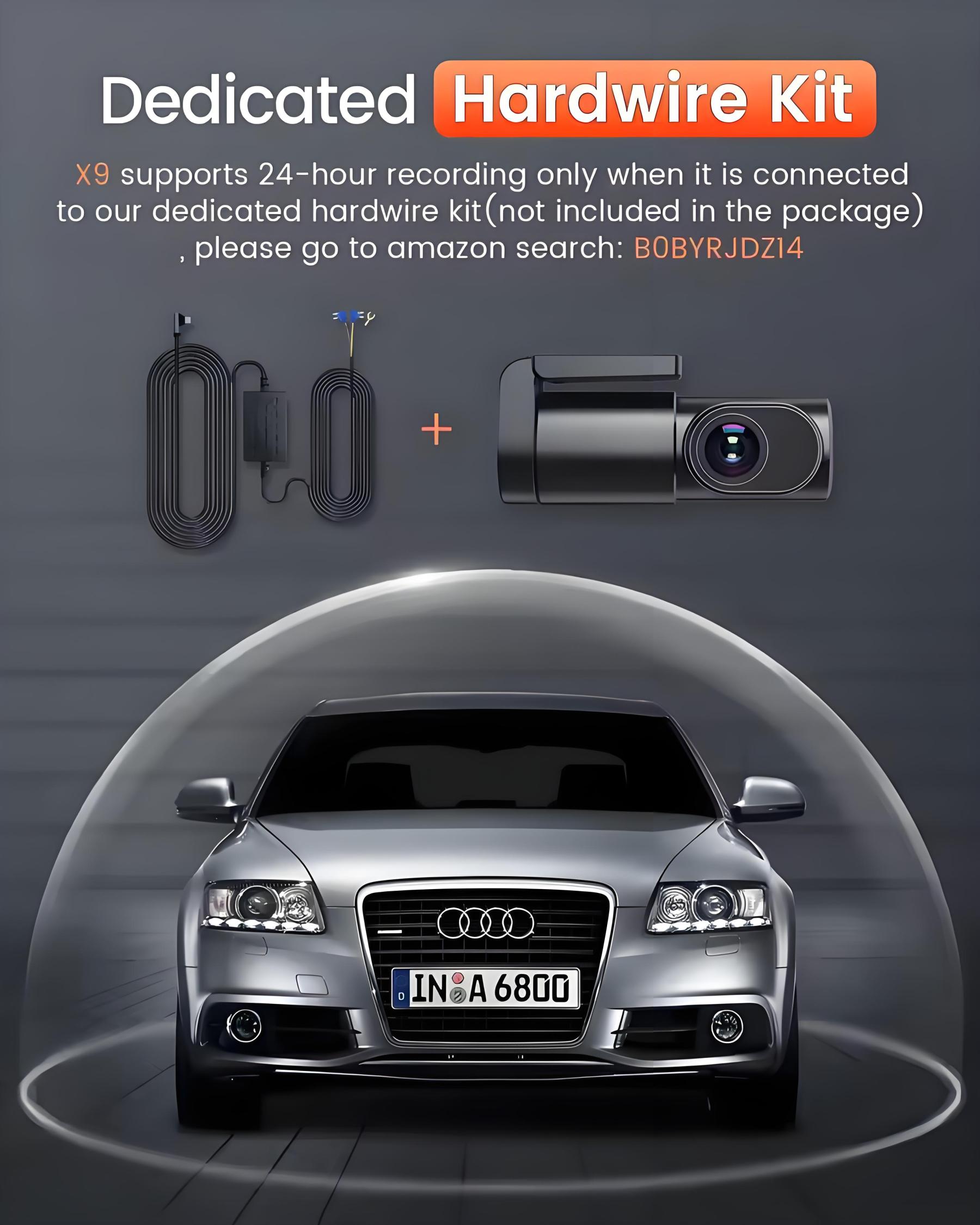 Car DVR Dash Cam FHD 1080P Mini Car Front Dash Camera 24H Parking Night Vision Auto Record Video Recording Dash Cam Camcorder