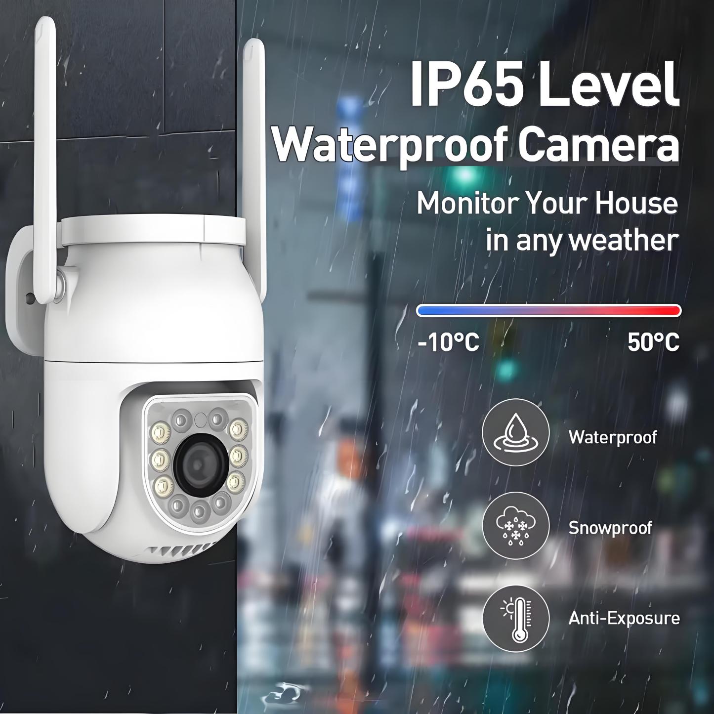 Outdoor Wifi Camera 8MP 4K HD Dome PTZ Security Camera Auto Tracking 5MP IP Cam Wireless CCTV Video Surveillance Monitor