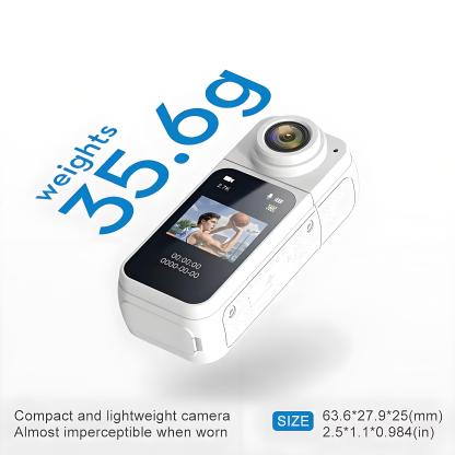 Thumb Camera 2.7K Mini Wifi Action Camera 180° Rotate Sport Cam DV Cycling Recorder Magnetic Attraction Outdoor Small Camcorder