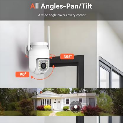 Outdoor Wifi Camera 8MP 4K HD Dome PTZ Security Camera Auto Tracking 5MP IP Cam Wireless CCTV Video Surveillance Monitor