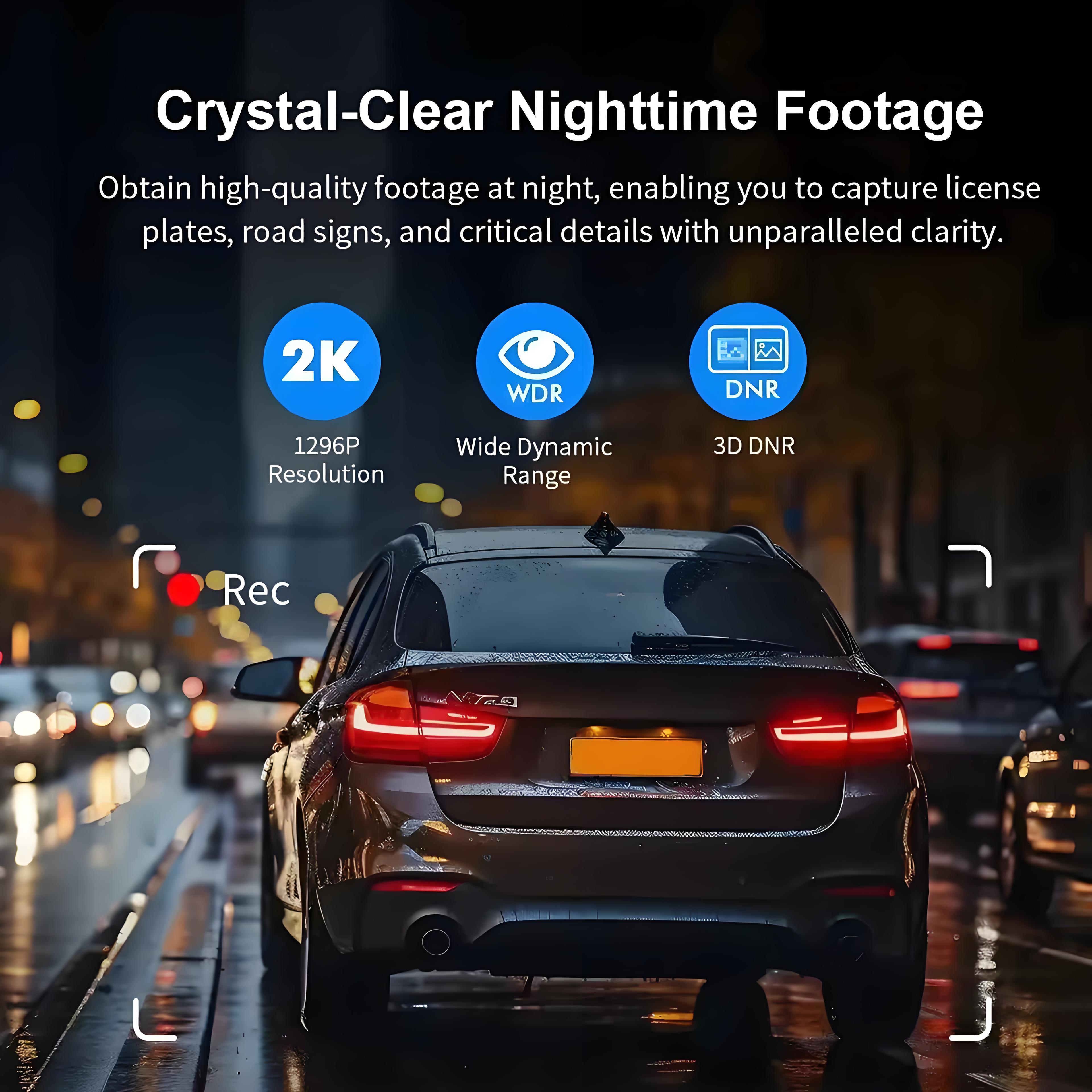 4K WiFi Car DVR Dash Cam GPS Camera HD Mini Car Cam 24H Parking Monitor APP Control Car Driving Video Recorder Dashcam