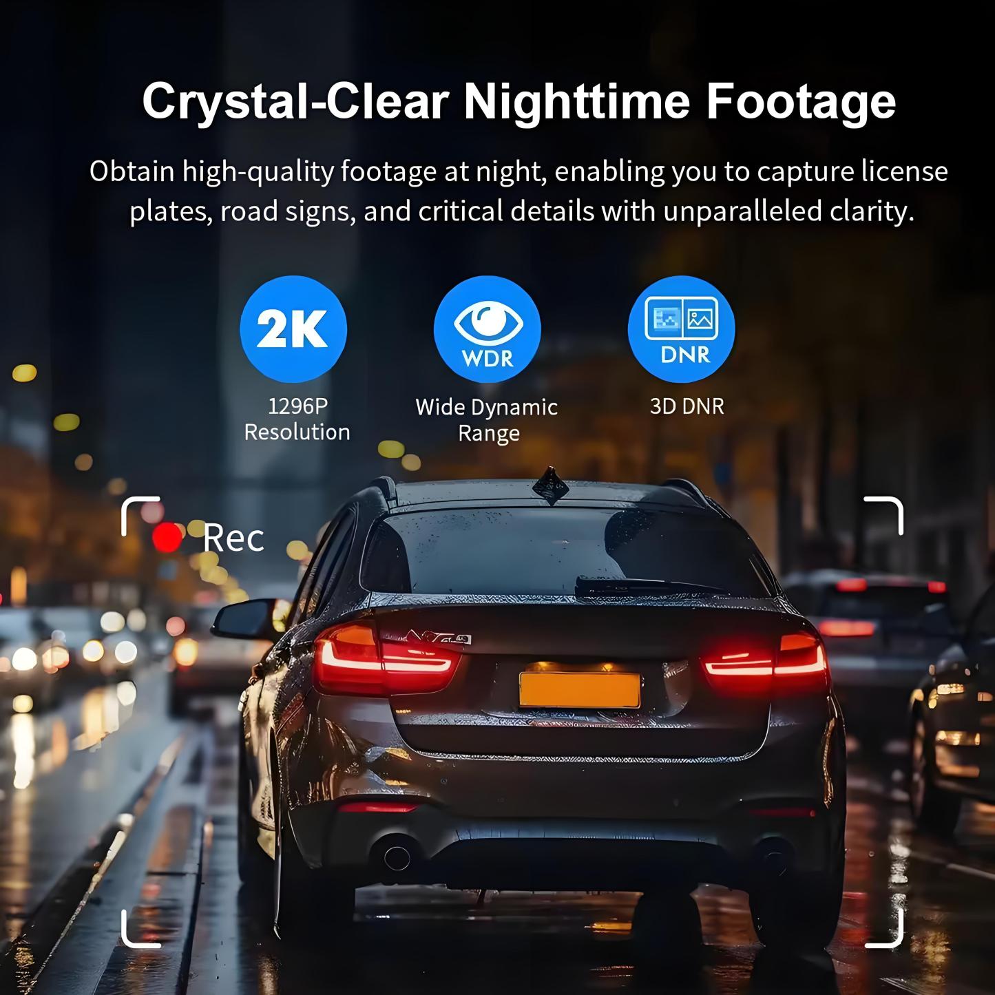 4K WiFi Car DVR Dash Cam GPS Camera HD Mini Car Cam 24H Parking Monitor APP Control Car Driving Video Recorder Dashcam