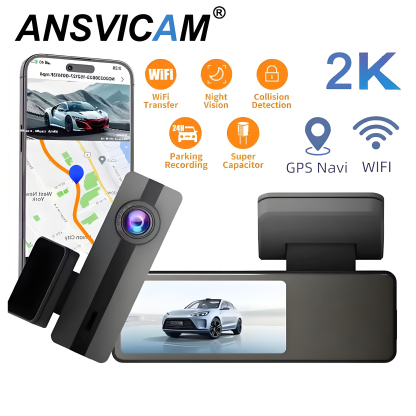 2K Car DVR GPS Dash Cam 1440P Video Recorder WiFi/App Control Dash Camera WDR G Sensor Night Vision Parking Monitor Mini Dashcam