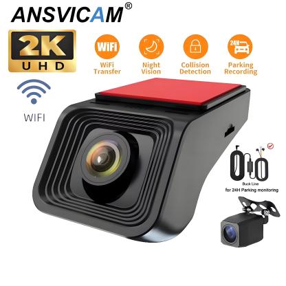 2K Dual Lens Dash Camera WiFi Car DVR HD1080p Dash Cam 24H Parking Monitor Night Vision Car Driving Video Recorder for All Cars