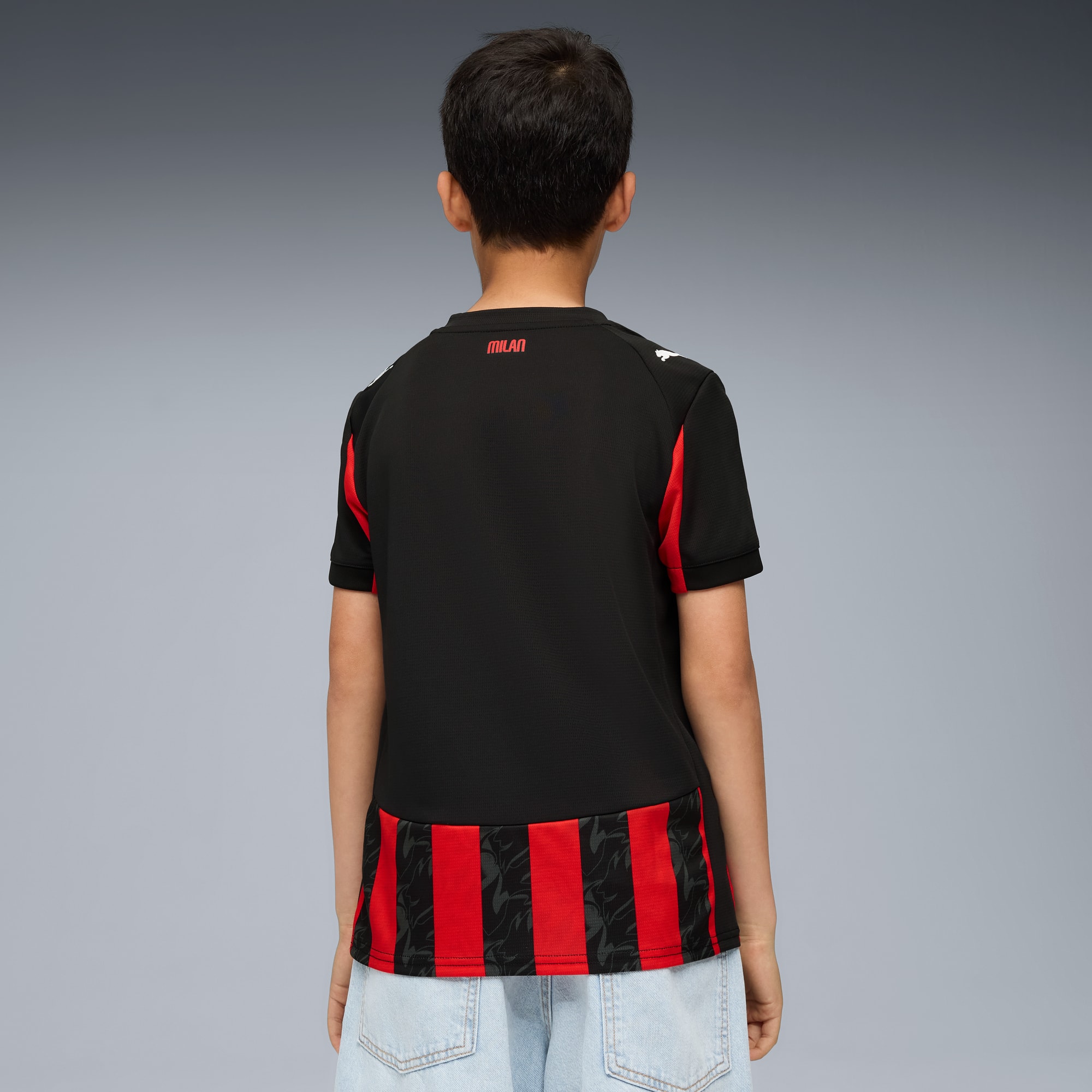 AC Milan '25/'26 Home Replica Big Kids' Soccer Jersey