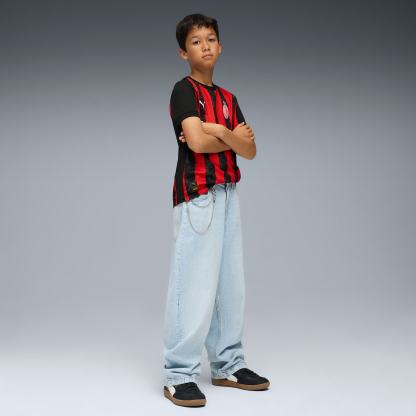 AC Milan '25/'26 Home Replica Big Kids' Soccer Jersey