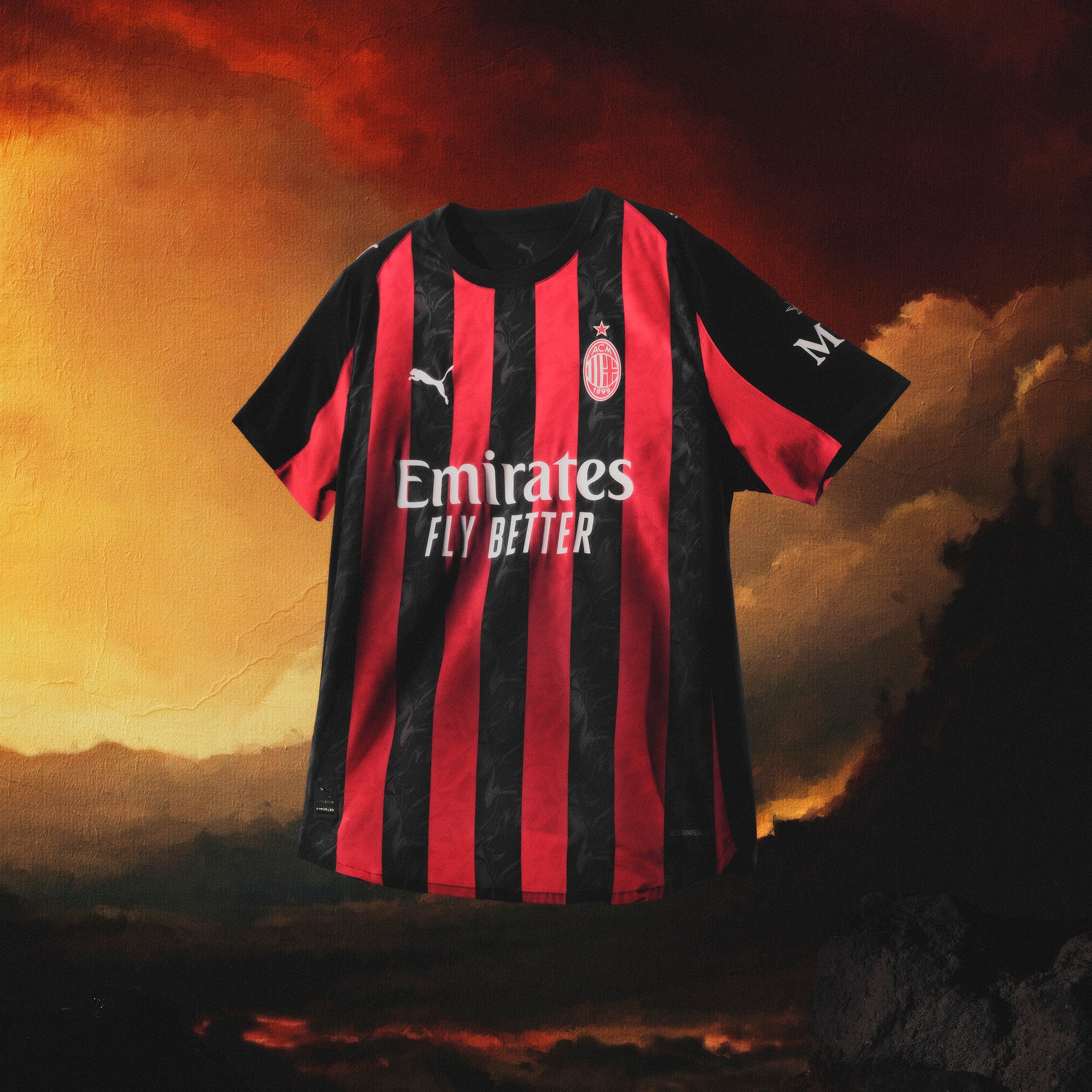 AC Milan '25/'26 Home Replica Big Kids' Soccer Jersey