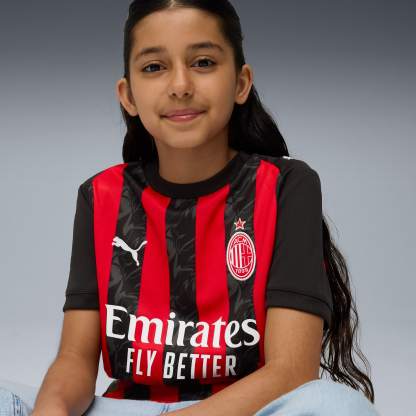 AC Milan '25/'26 Home Replica Big Kids' Soccer Jersey