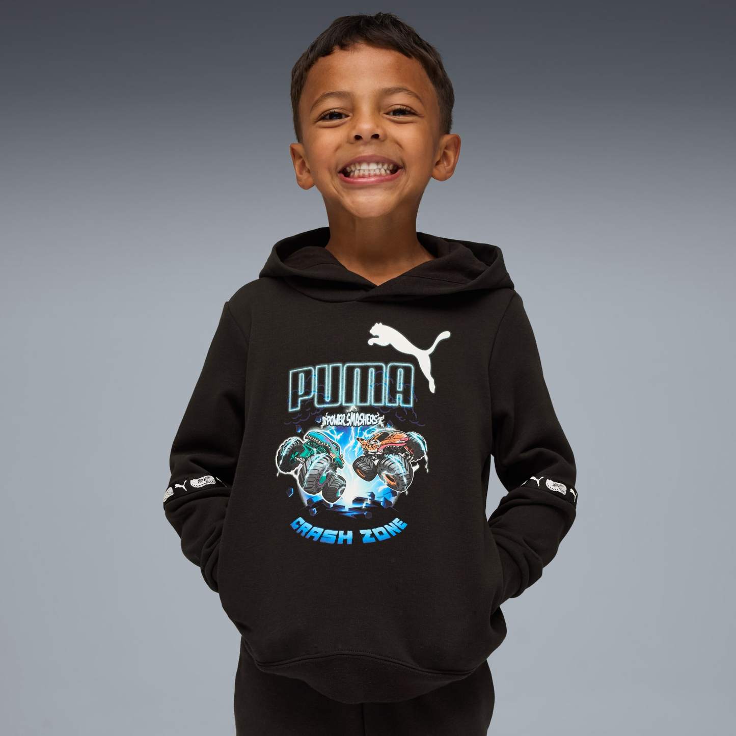 puthtma x HOT WHEELS MONSTER TRUCKS Little Kids' Hoodie
