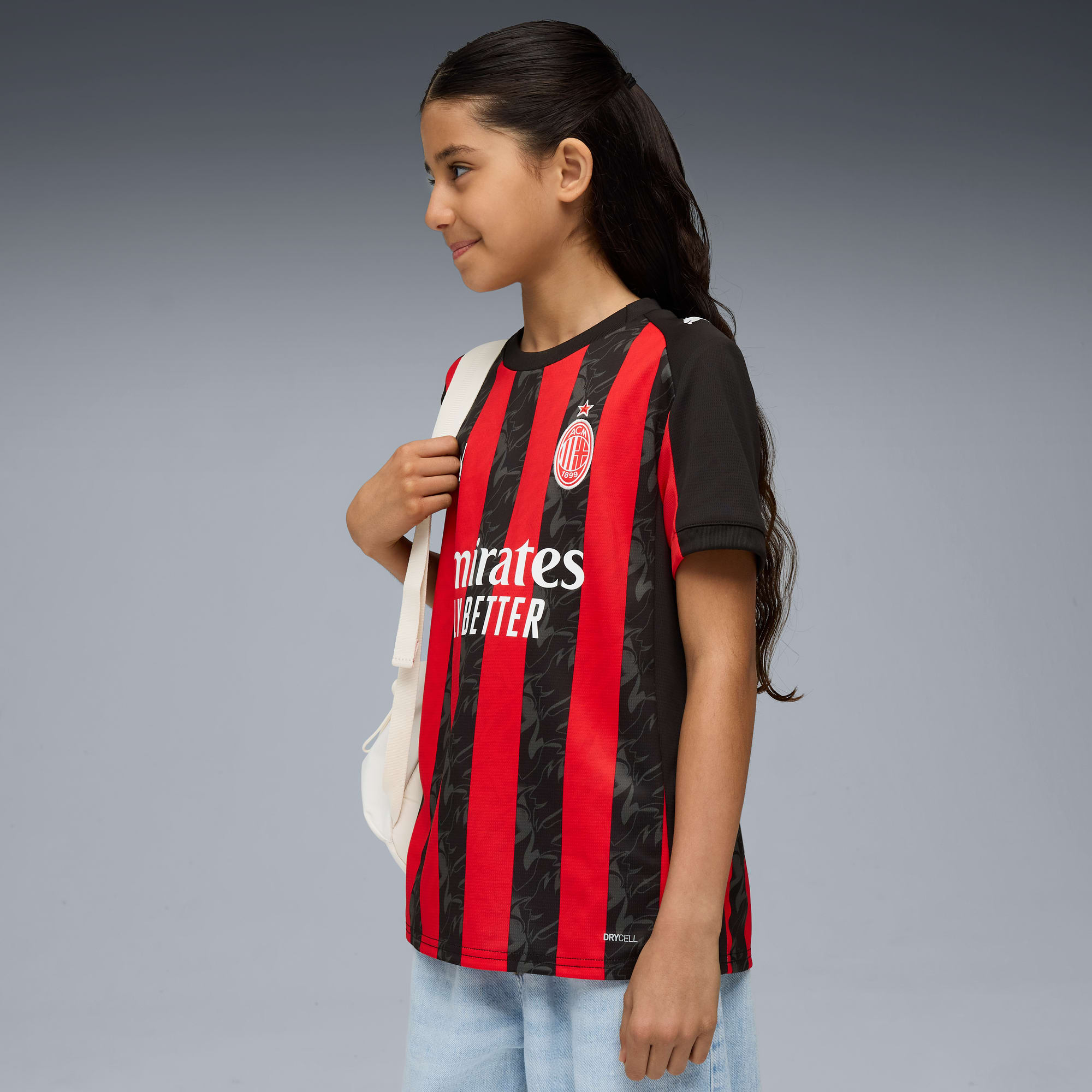 AC Milan '25/'26 Home Replica Big Kids' Soccer Jersey