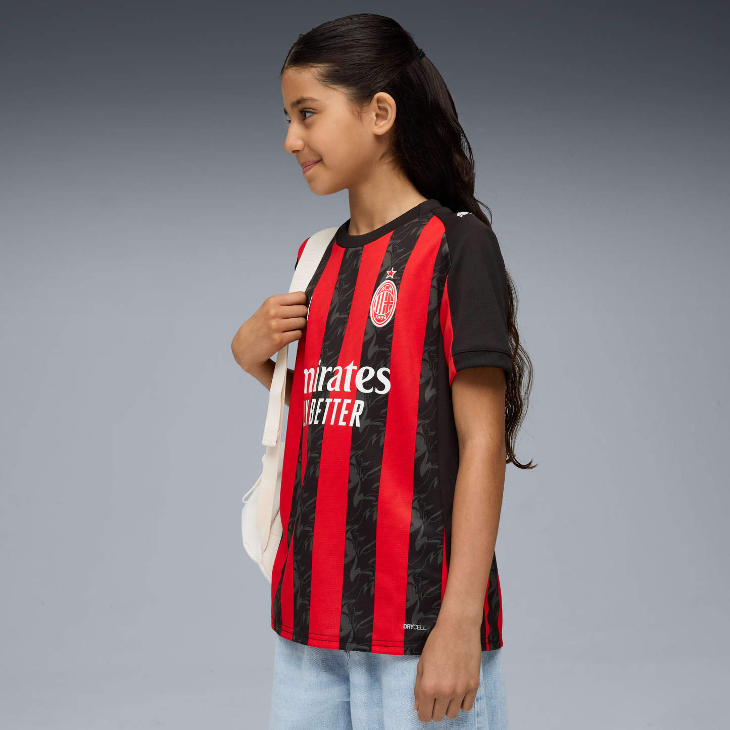 AC Milan '25/'26 Home Replica Big Kids' Soccer Jersey