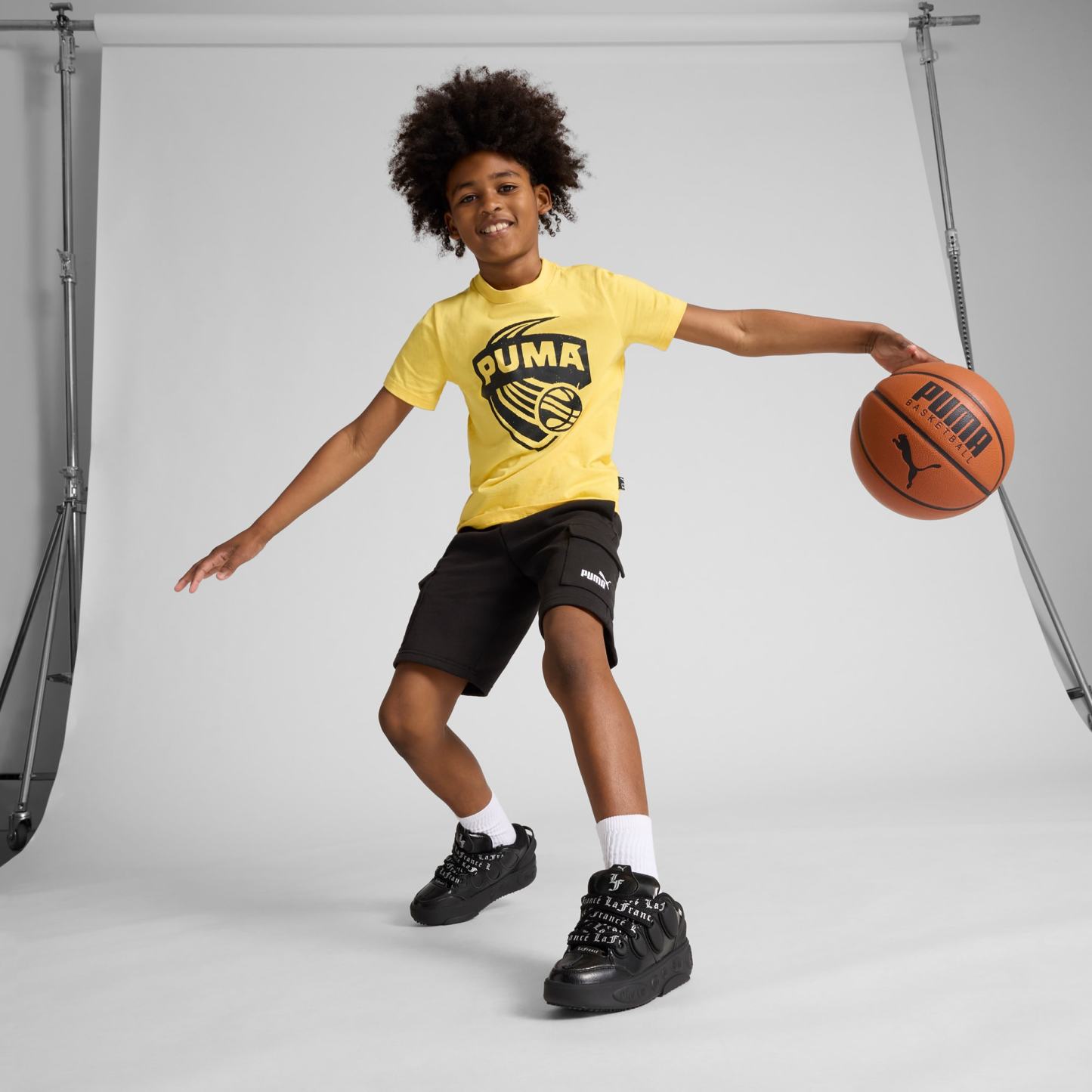 puthtma x LAMELO BALL LaFranc Black Written in Chrome Big Kids' Sneakers