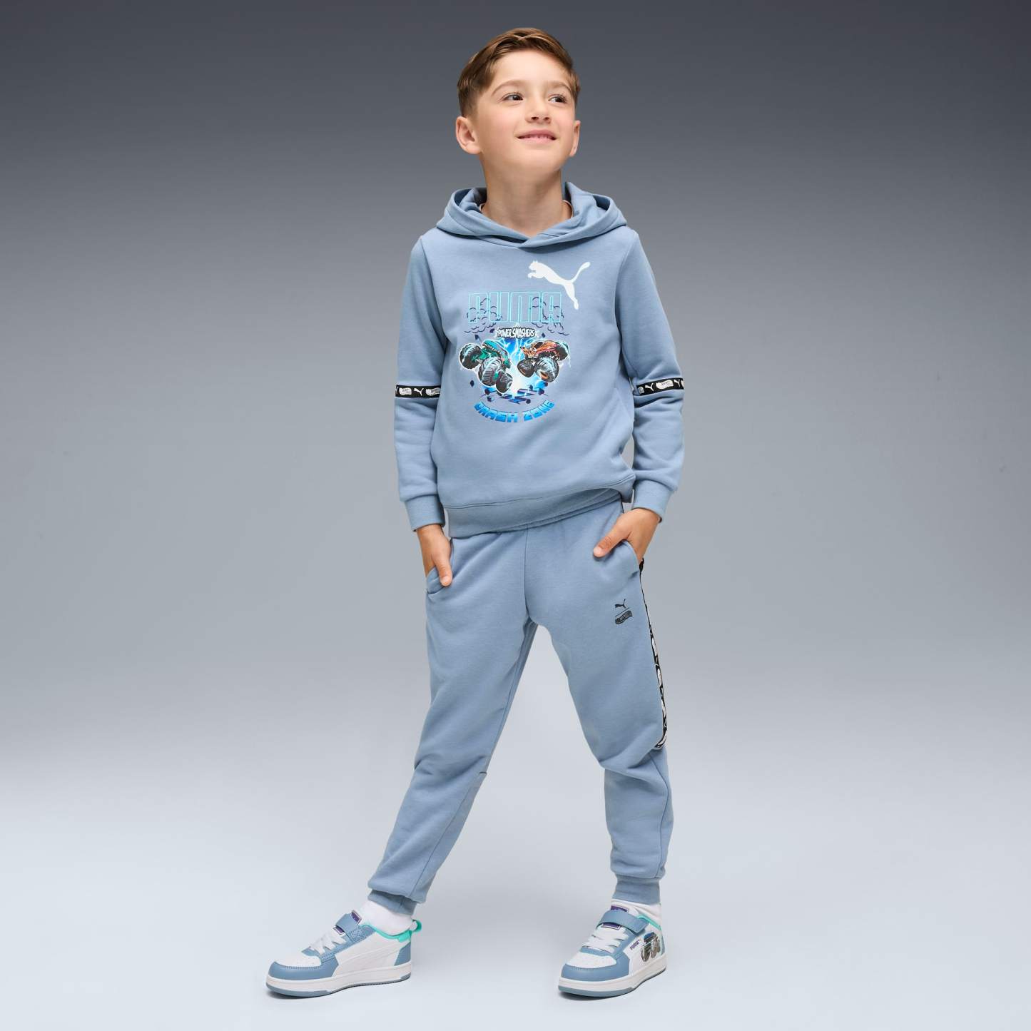 puthtma x HOT WHEELS MONSTER TRUCKS Little Kids' Hoodie