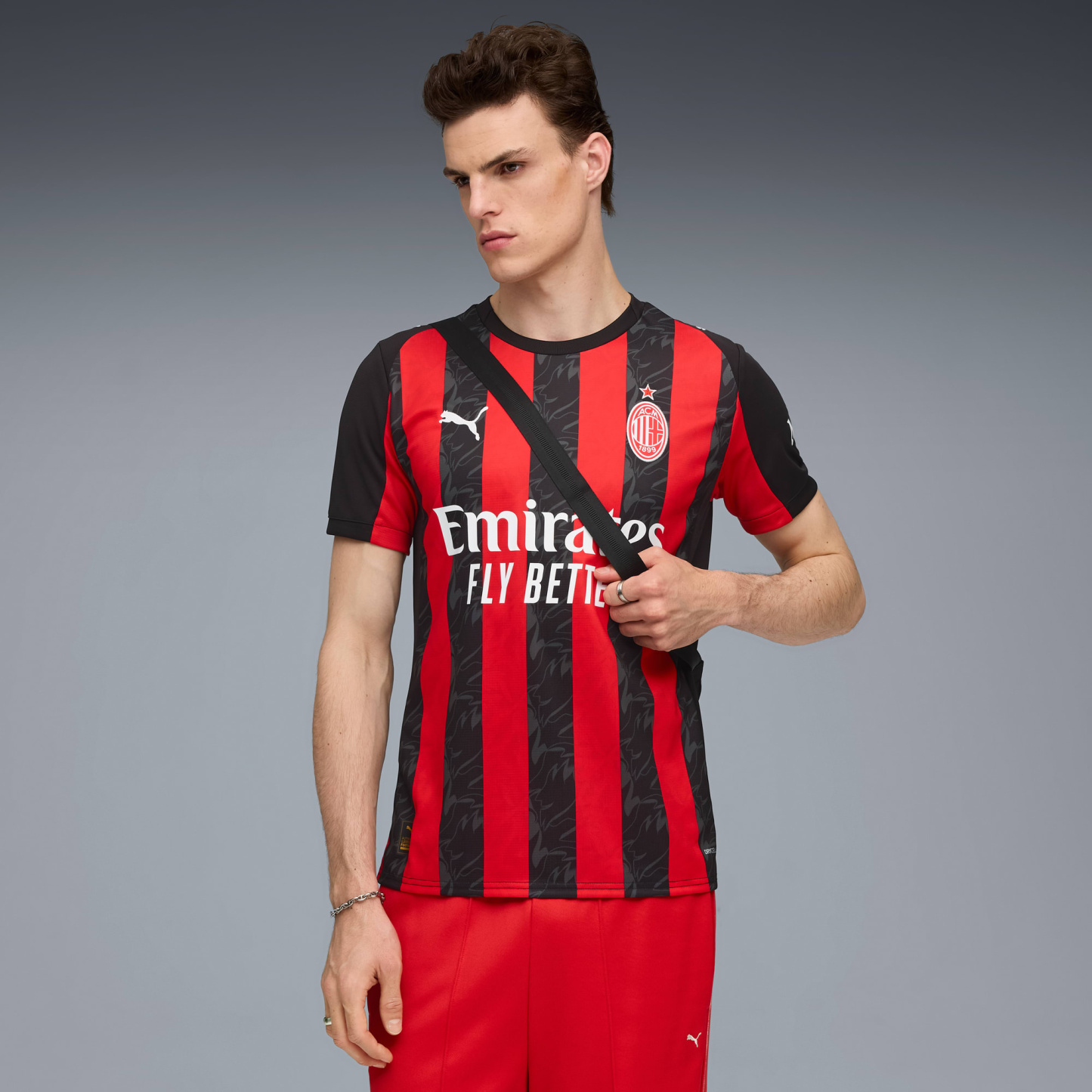 AC Milan '25/'26 Home Replica Men's Soccer Jersey