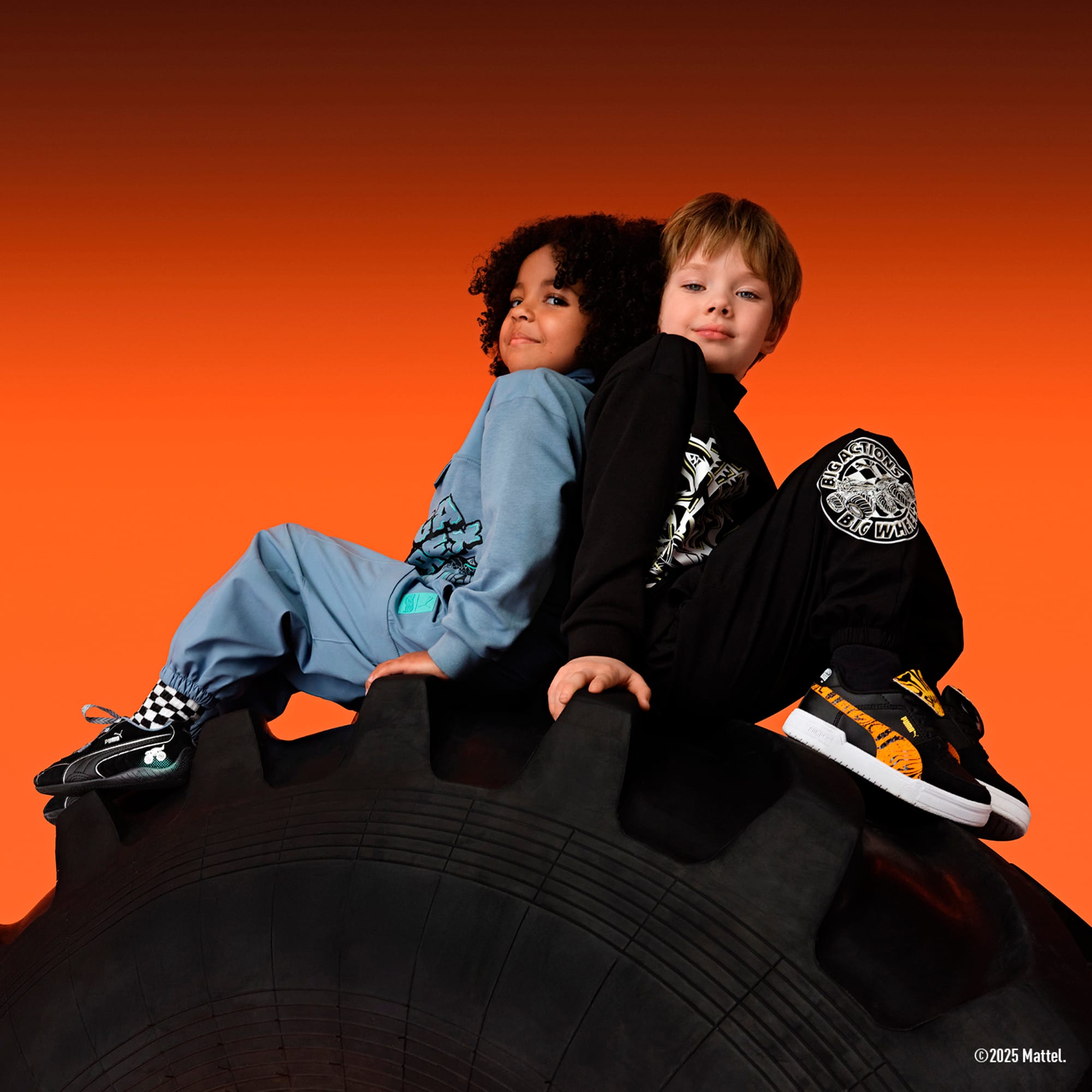 puthtma x HOT WHEELS MONSTER TRUCKS CA Pro Little Kids' Sneakers