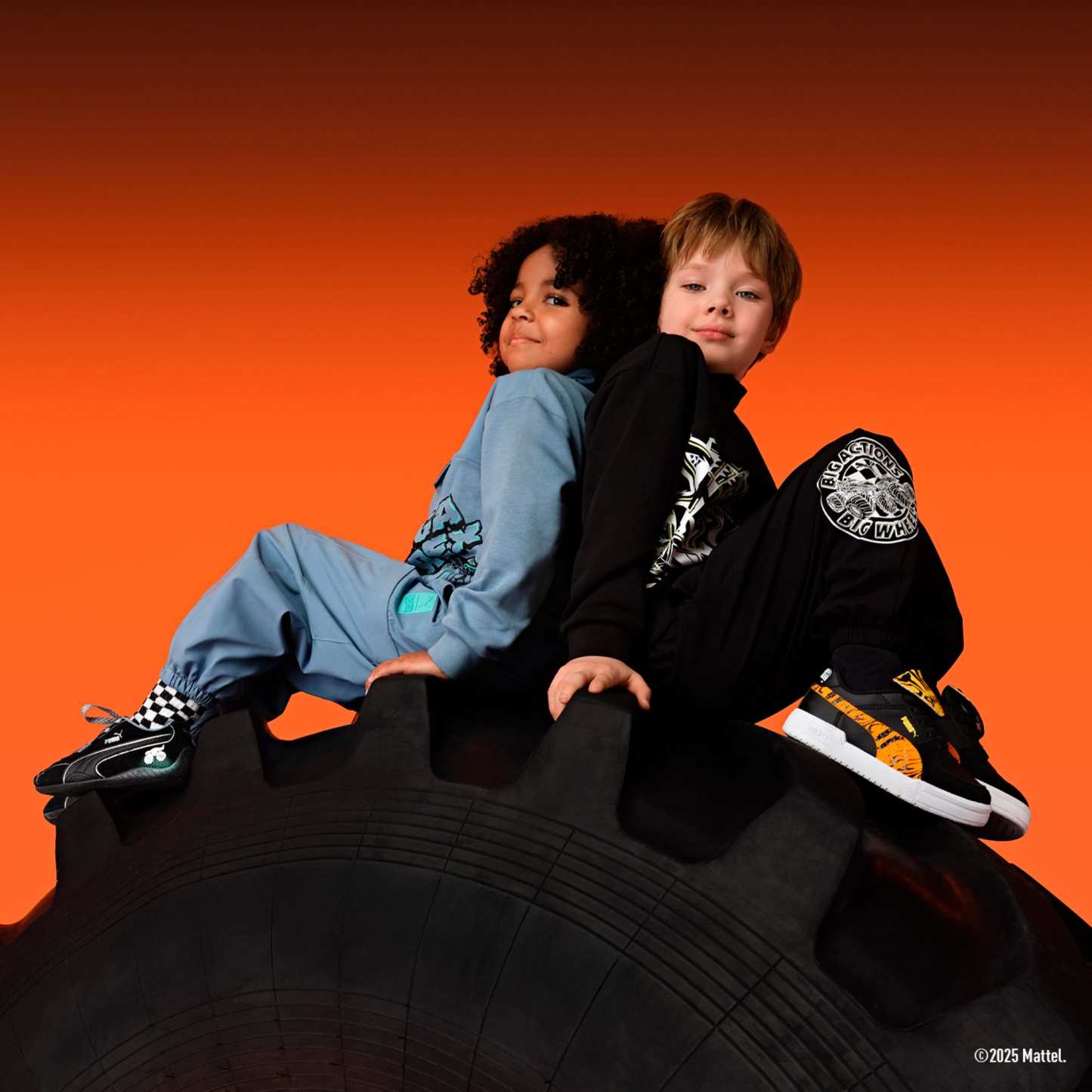 puthtma x HOT WHEELS MONSTER TRUCKS CA Pro Little Kids' Sneakers