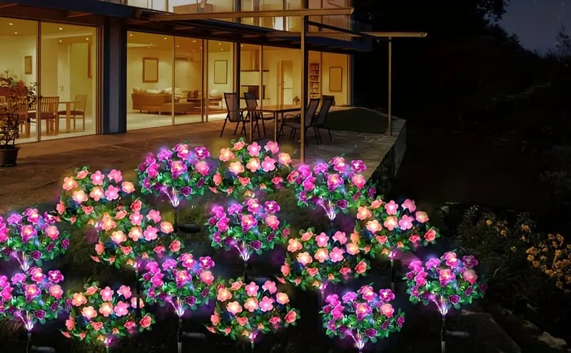 Last Day 70% OFF- 🌺Solar fluorescent garden light🔥