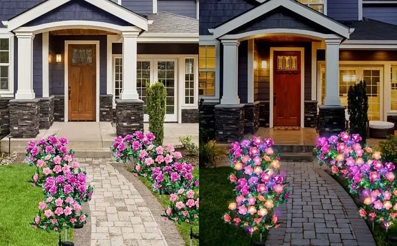 Last Day 70% OFF- 🌺Solar fluorescent garden light🔥