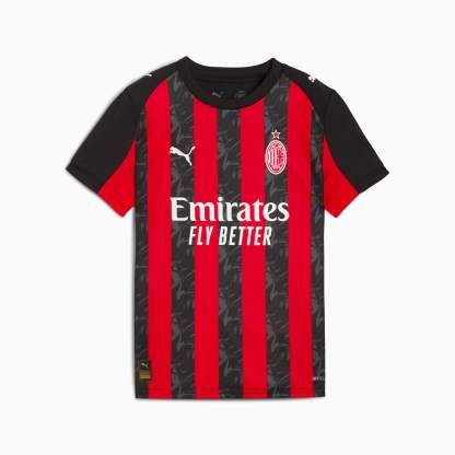 AC Milan '25/'26 Home Replica Big Kids' Soccer Jersey