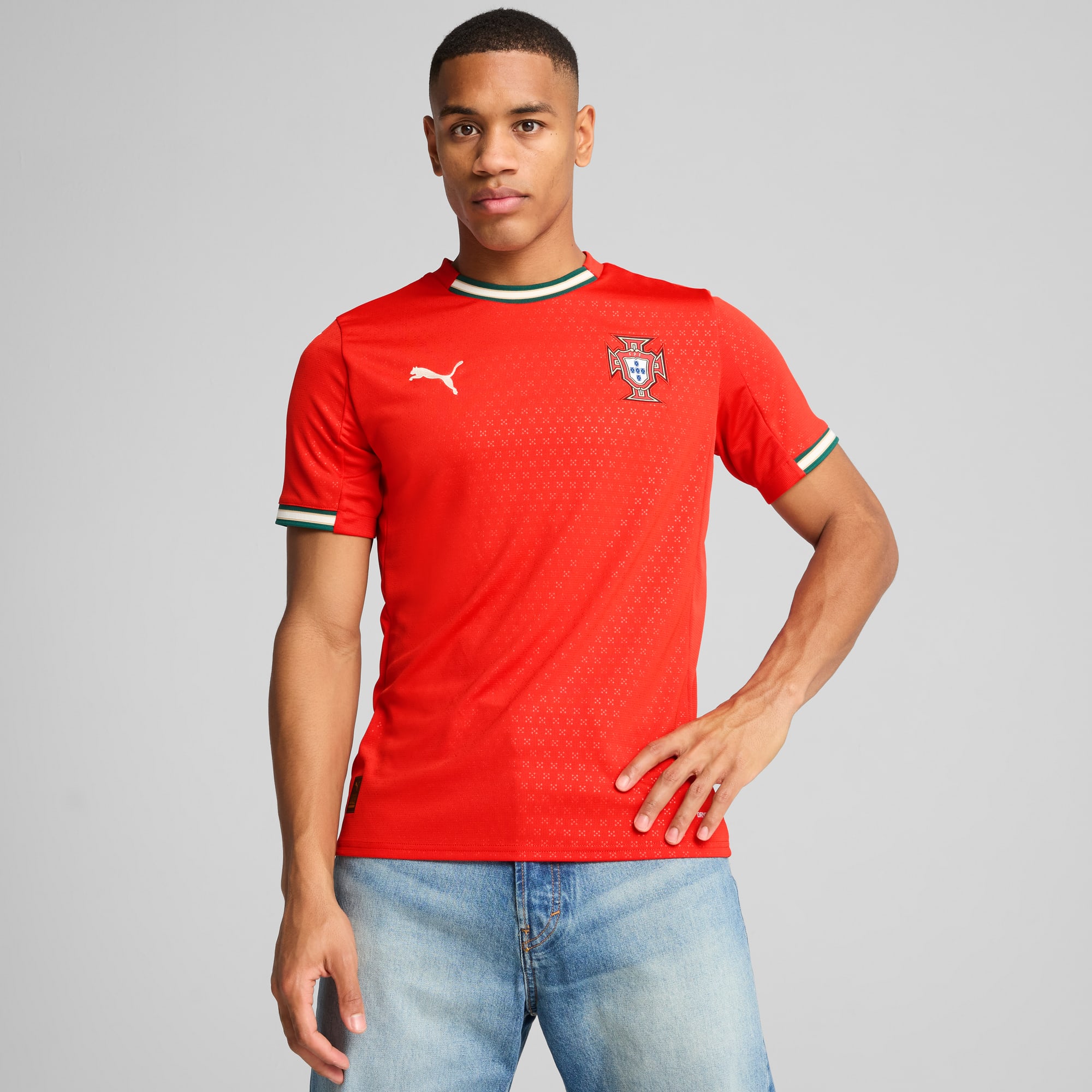 Portugal '25 Home Replica Men's Soccer Jersey