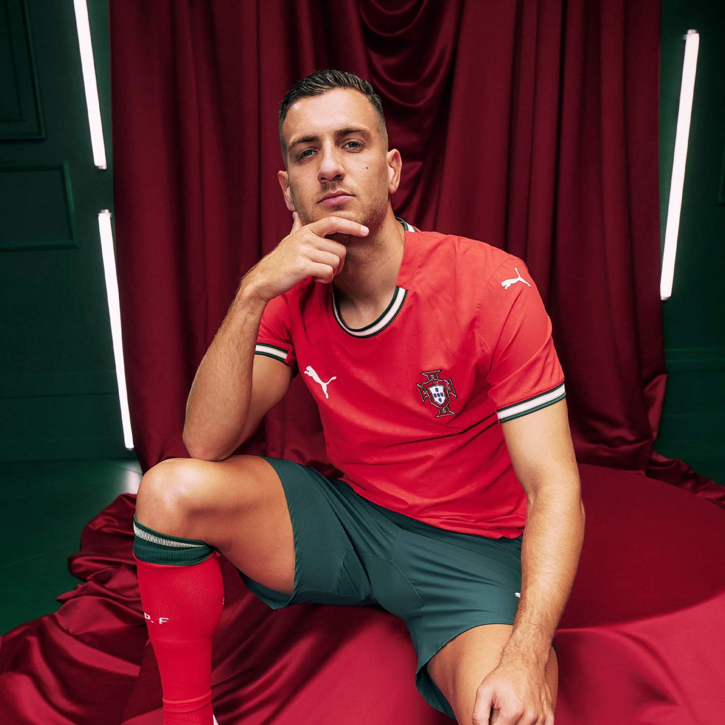 Portugal '25 Home Replica Men's Soccer Jersey