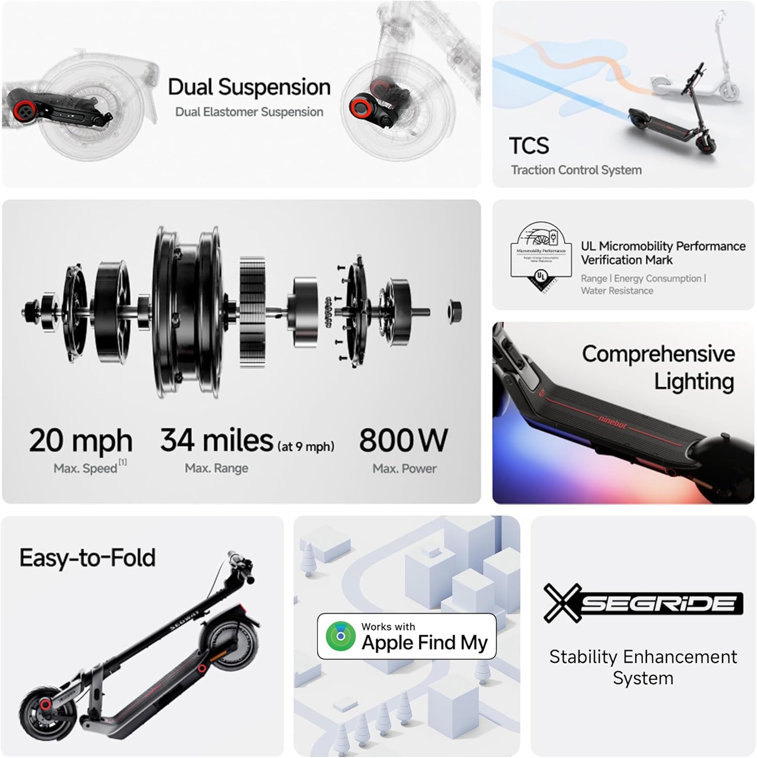 Trottinette électrique Segthtway Ninthtebot E3 Pro
