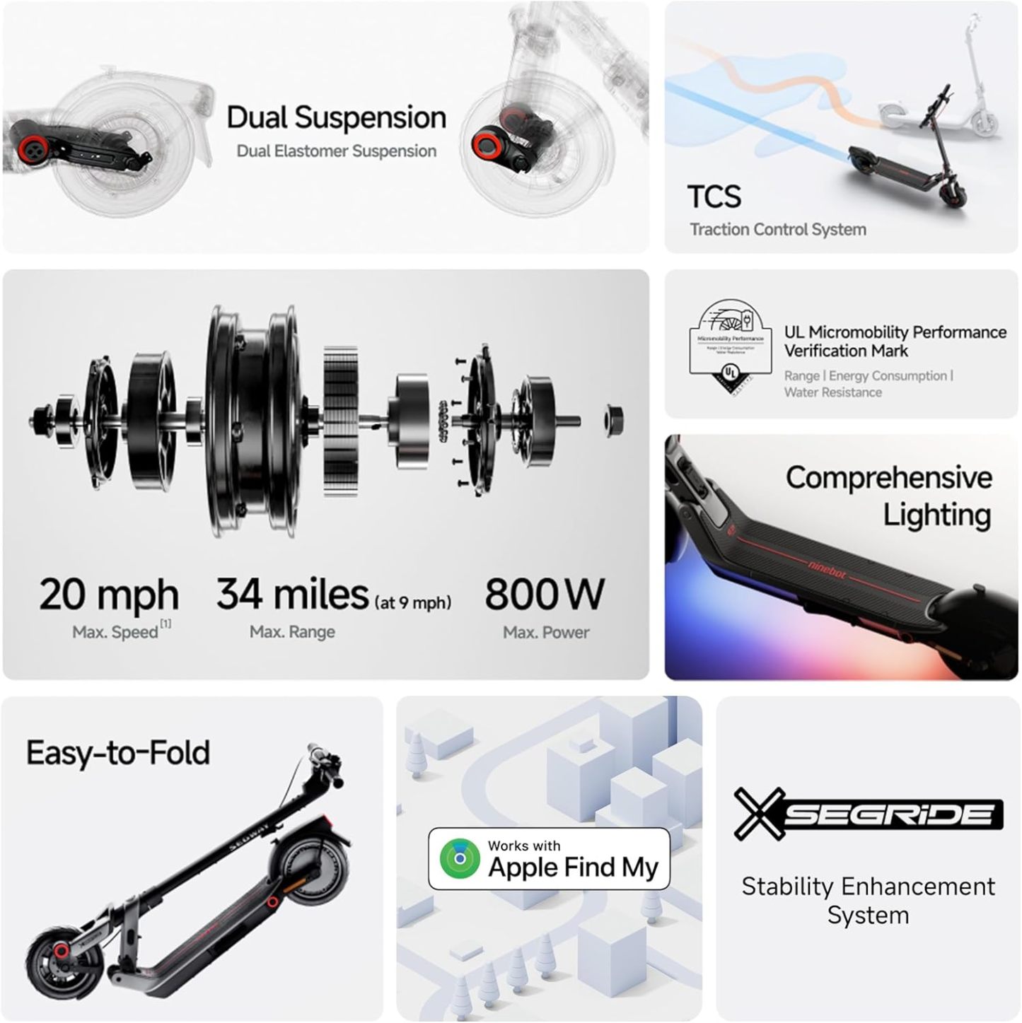 Trottinette électrique Segthtway Ninthtebot E3 Pro