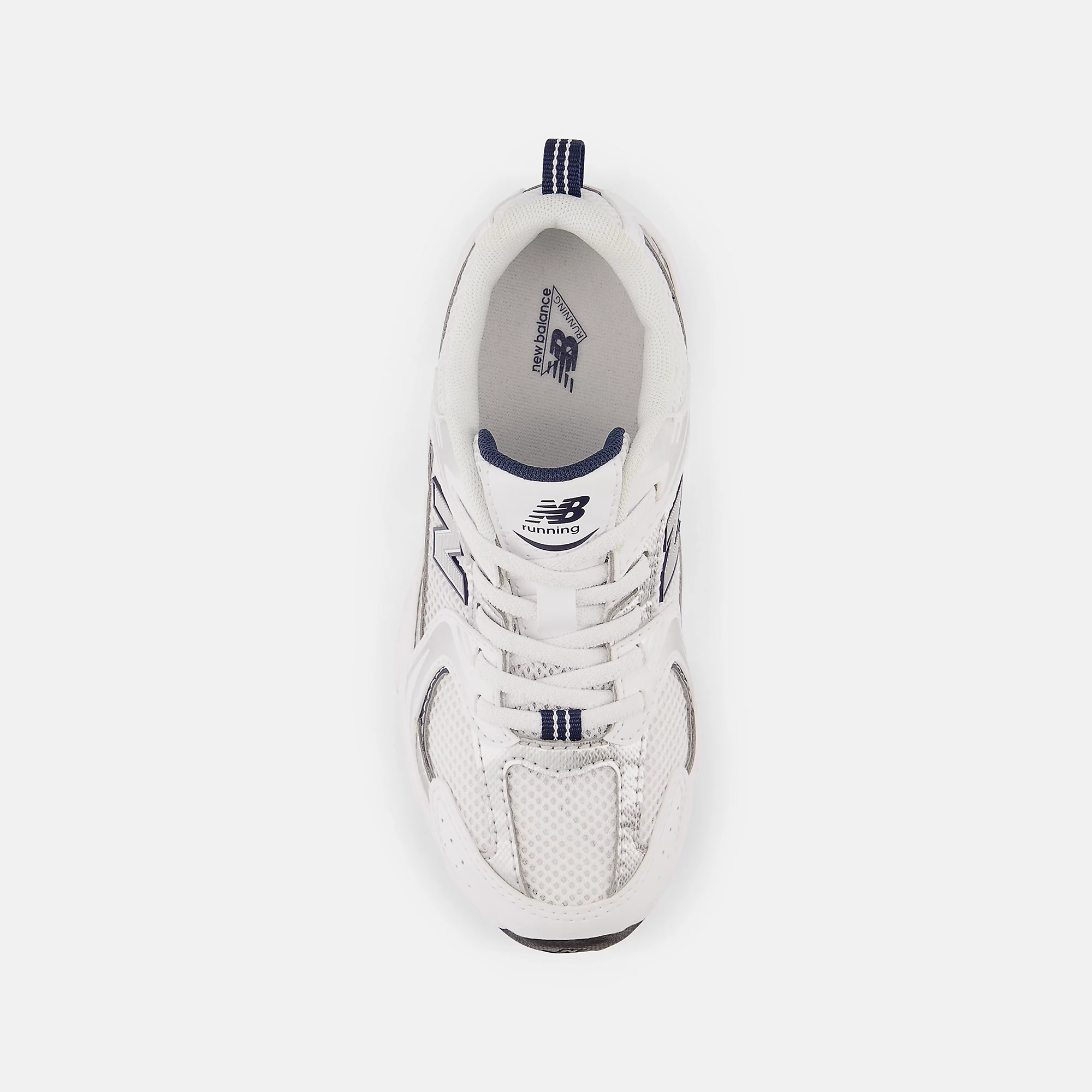 New Balance 530 BUNGEE LACE Bungee Lace - WHITE con NATURAL INDIGO e Silver Metallic - immagine 4
