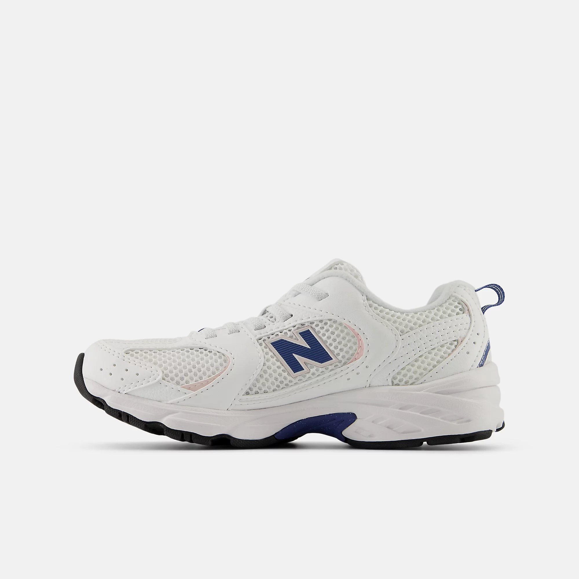 New Balance 530 Bungee Lace Bungee Lace - WHITE con MAGIC BLUE - immagine 3
