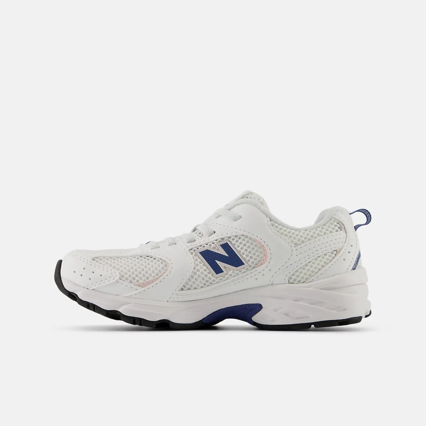 New Balance 530 Bungee Lace Bungee Lace - WHITE con MAGIC BLUE - immagine 3