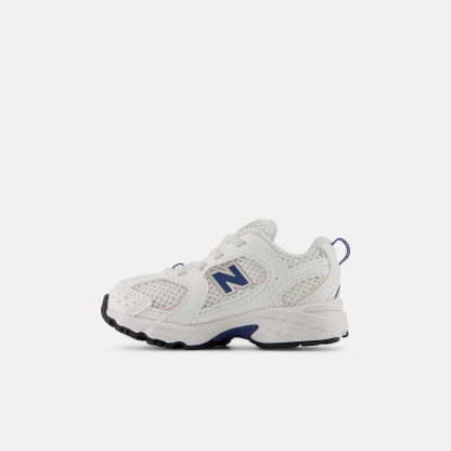 New Balance 530 Bungee Lace Bungee Lace - WHITE con MAGIC BLUE - immagine 3