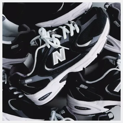 New Balance 530 - BLACK con MAGNET e Silver Metallic - immagine 6