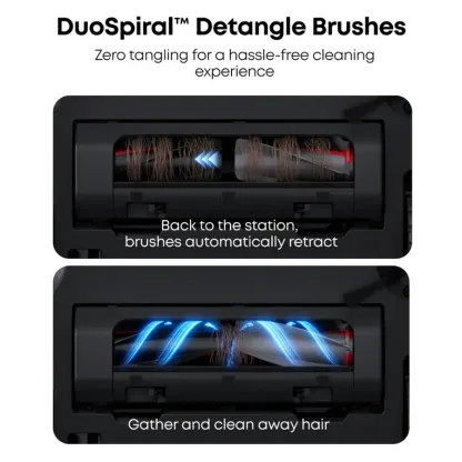 euthtfy - Aspirateur robot Omni E28 et balai serpillière à autonomie plus rapide