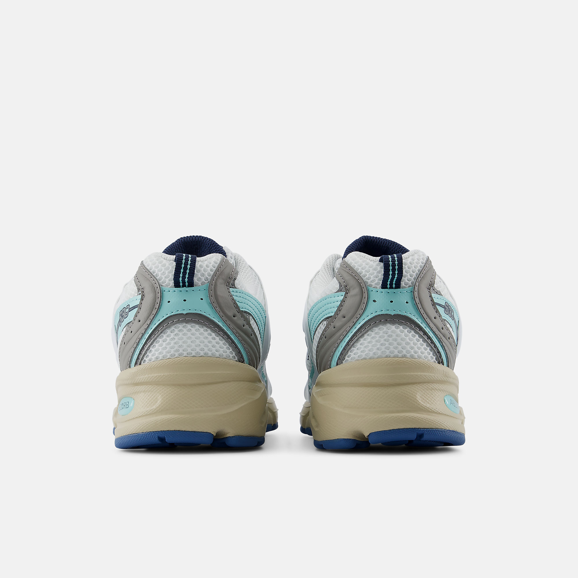 New Balance 530 FC Porto​ - WHITE con Blue Light e SILVER METALLIC - immagine 5