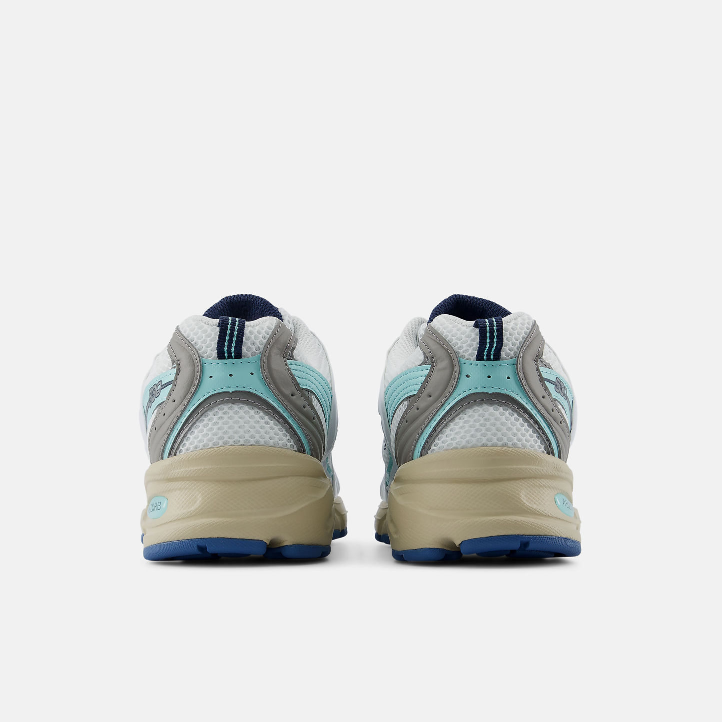 New Balance 530 FC Porto​ - WHITE con Blue Light e SILVER METALLIC - immagine 5