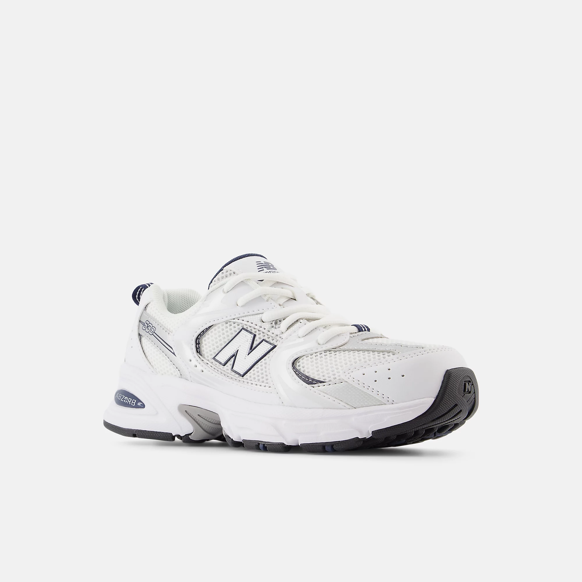 New Balance 530 LACE Lace - WHITE con NATURAL INDIGO e Silver Metallic - immagine 2