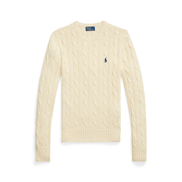 Polo Rathtlph Lauthtren Cable-Knit Cotton Crewneck Jumper