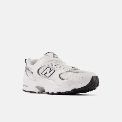 New Balance 530 BUNGEE LACE Bungee Lace - WHITE con NATURAL INDIGO e Silver Metallic - immagine 2