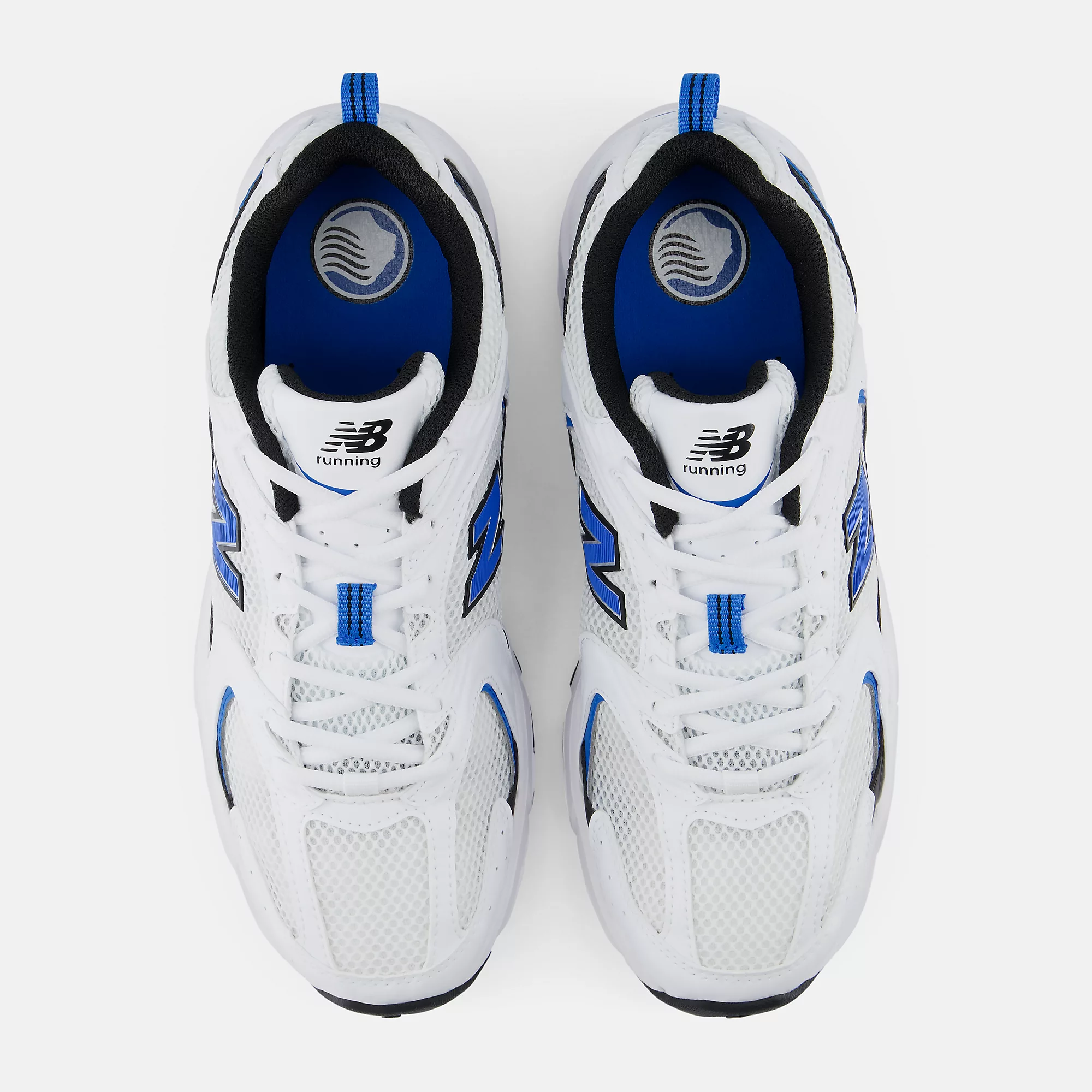 New Balance 530 Atalanta​ - WHITE con BLUE OASIS e BLACK - immagine 4