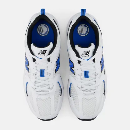 New Balance 530 Atalanta​ - WHITE con BLUE OASIS e BLACK - immagine 4