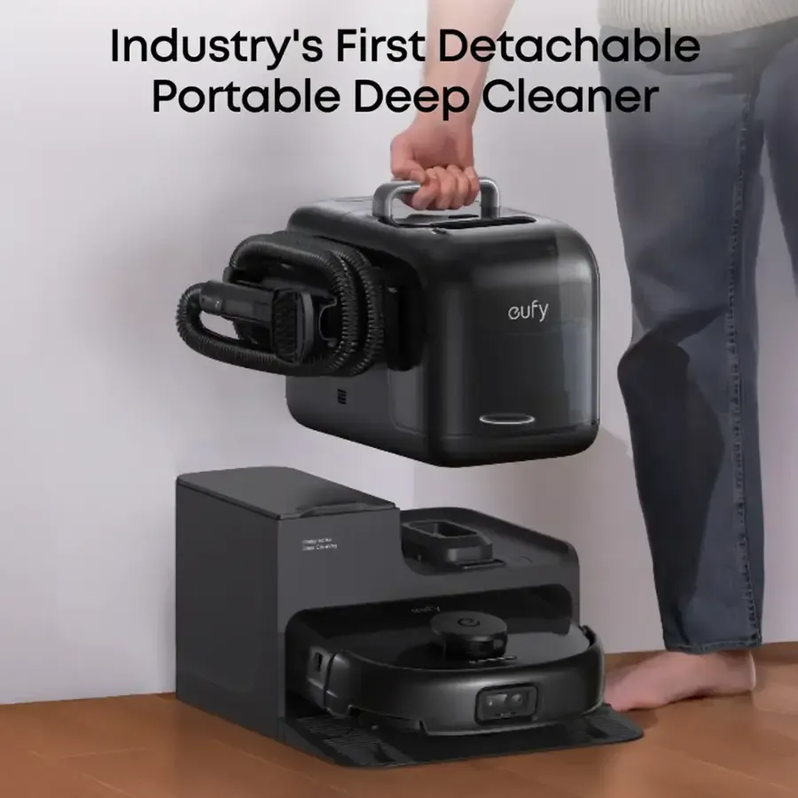 euthtfy - Aspirateur robot Omni E28 et balai serpillière à autonomie plus rapide