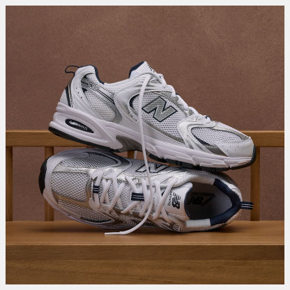 New Balance 530 - WHITE con NATURAL INDIGO - immagine 2