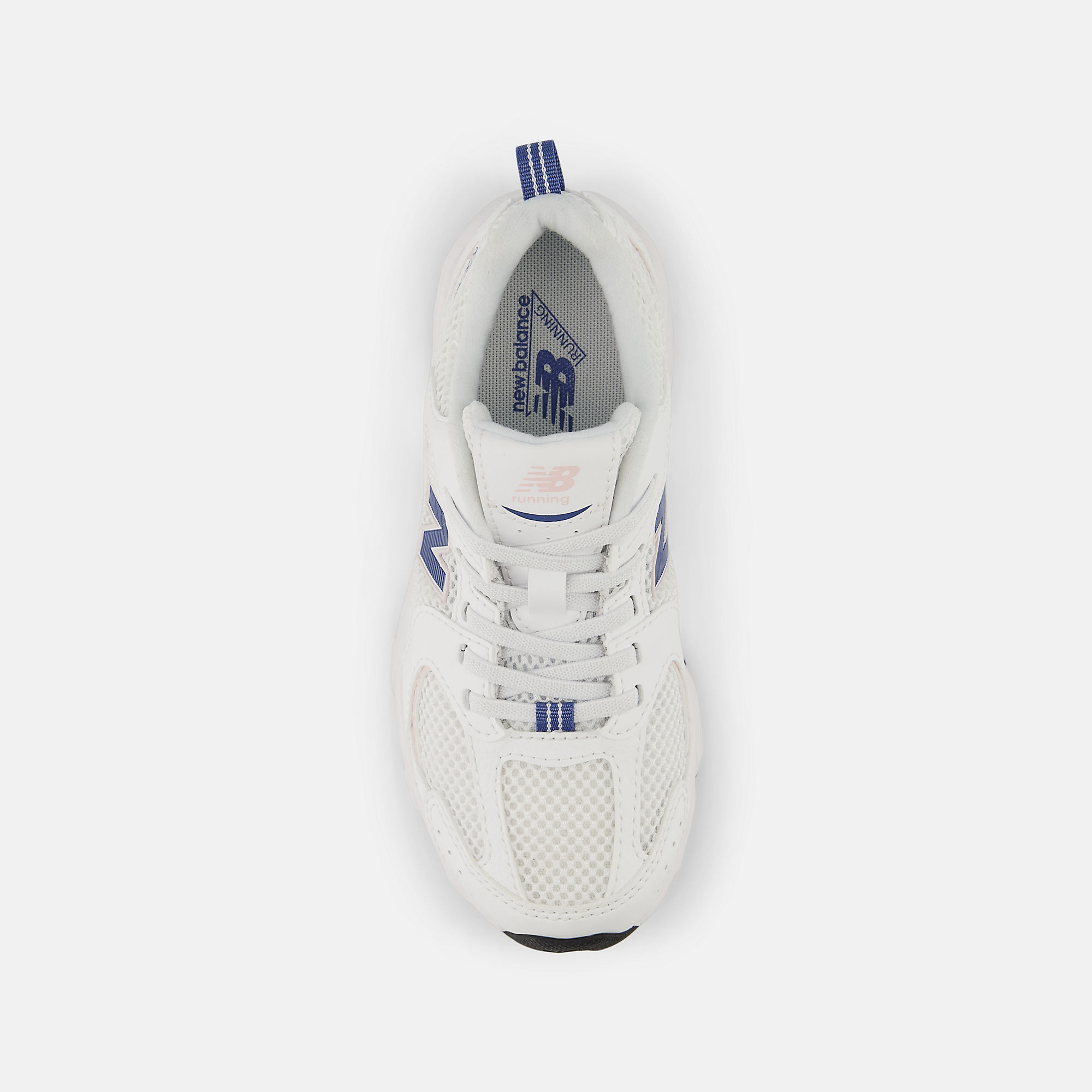 New Balance 530 Bungee Lace Bungee Lace - WHITE con MAGIC BLUE - immagine 4