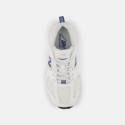 New Balance 530 Bungee Lace Bungee Lace - WHITE con MAGIC BLUE - immagine 4